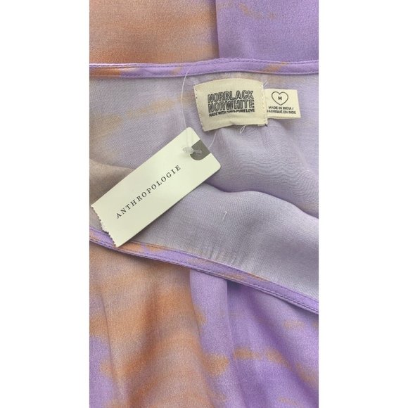 Anthropologie Norblack Norwhite Sonne Purple Gold Kaftan Dress Medium - Picture 11 of 11